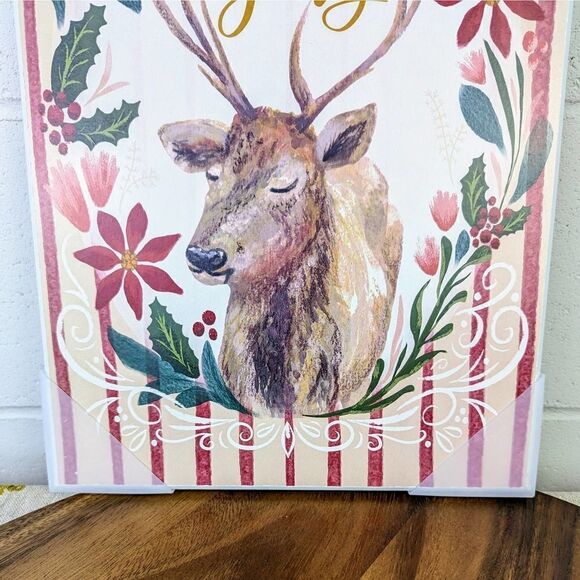 Seasons Greetings Wooden Wall Art Holiday Decor 10x15 - Picture 3 of 6